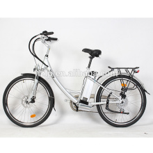 Bateria portátil oculta 48V 350W sem escova EN15194 bicicleta elétrica citadina com pedais